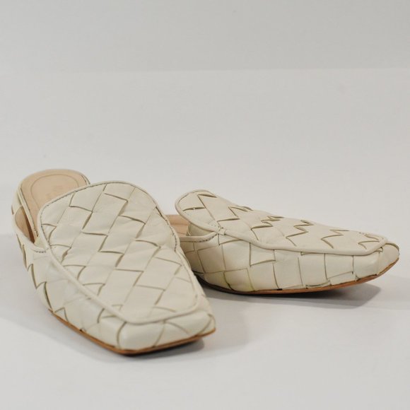 Napoleoni leather flats Off White SZ 9.5 - Picture 3 of 12